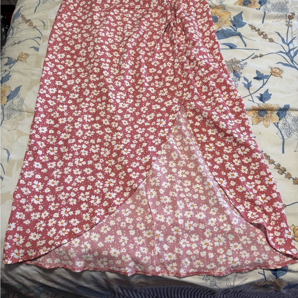 Floral Pink YOZY Women's wrap skirt